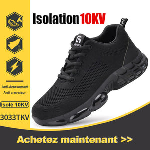 Chaussures de protection du travail antidérapantes de sécurité