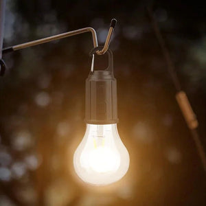 Ampoule rétro rechargeable de type C suspendue pour camping en plein air
