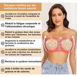 Soutien-gorge sans bretelles ions drainage lymphatique