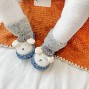 Chaussures en coton en peluche de dessin animé pour bébé