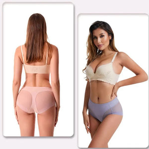 Culotte sans couture taille haute en soie glacée