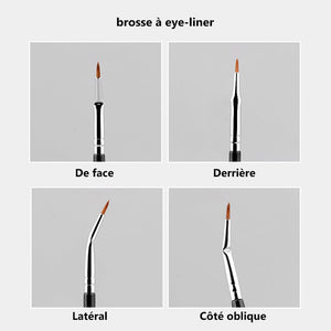 Pinceau en forme d'éventail plié à 120° (Offrir 1 pinceau d'eyeliner gratuitement)