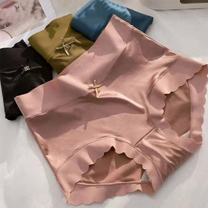 Culotte taille haute en satin de qualité supérieure