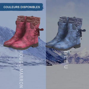 Bottes chaudes orthopédiques à pieds larges pour femmes