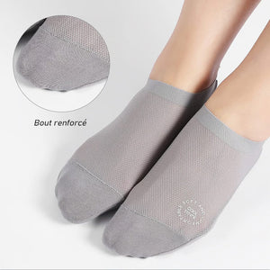 Chaussettes invisibles antidérapantes à doublure ultra-fine