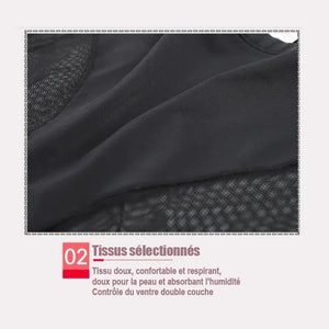 Culotte sans couture taille haute en soie glacée