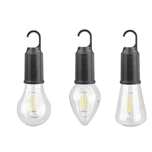 Ampoule rétro rechargeable de type C suspendue pour camping en plein air