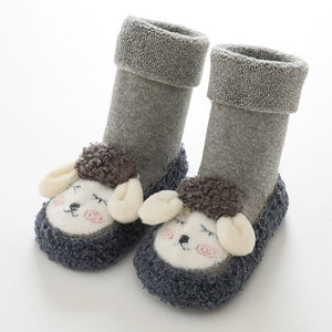 Chaussures en coton en peluche de dessin animé pour bébé