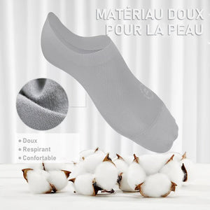 Chaussettes invisibles antidérapantes à doublure ultra-fine