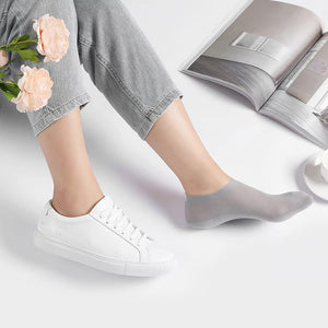Chaussettes invisibles antidérapantes à doublure ultra-fine