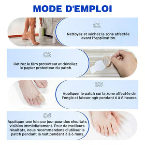 Autocollants pour l'onychomycose