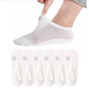 Chaussettes invisibles antidérapantes à doublure ultra-fine