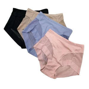 Culotte sans couture taille haute en soie glacée