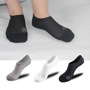 Chaussettes invisibles antidérapantes à doublure ultra-fine