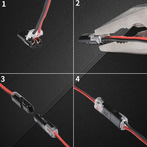 Connecteur enfichable de fil avec boucle de verrouillage