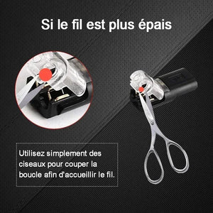 Connecteur enfichable de fil avec boucle de verrouillage