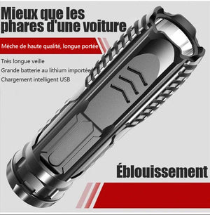 Lampe de poche rechargeable multifonctionnelle