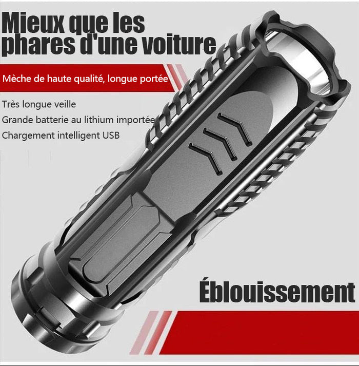 Lampe de poche rechargeable multifonctionnelle
