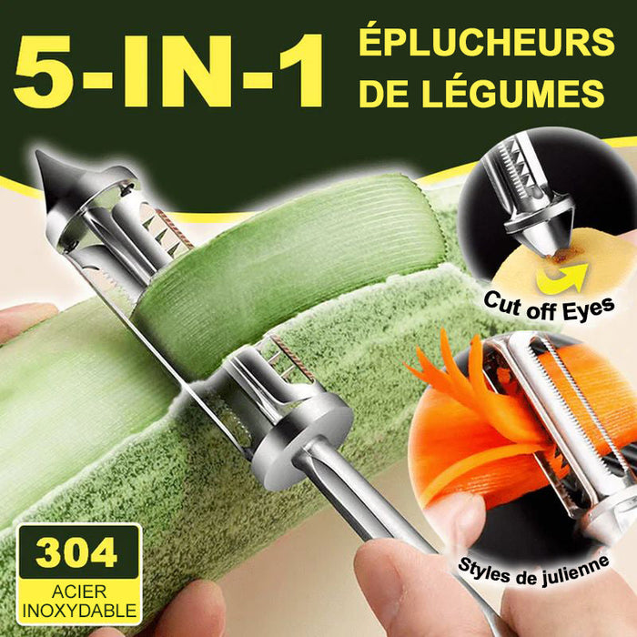 Éplucheur de légumes 5 en 1