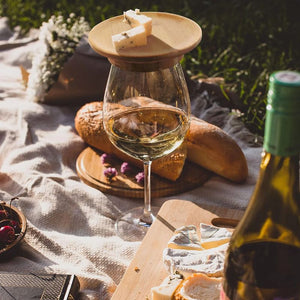 Couvercle de verre à vin charcuterie