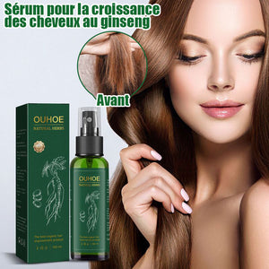 Spray pour la repousse des cheveux Ginseng rouge