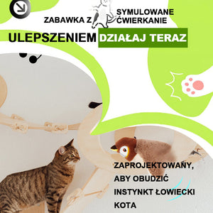 Symulujący ptaka pluszowy zwierzak z kołyszącymi się skrzydłami