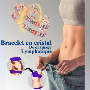 Bracelet de drainage lymphatique en cristal