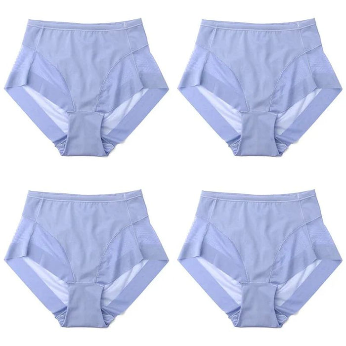 Culotte sans couture taille haute en soie glacée