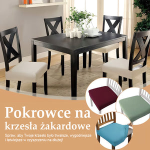 Trwałe, stylowe, wodoodporne pokrowce żakardowe na krzesła