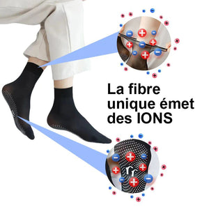 Chaussettes extensibles sculptantes en tourmaline ionique (3 paires)