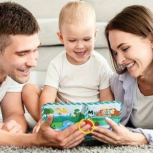 Album pamiątkowy na zdjęcia dziecka z materiału