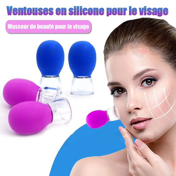 Grattoir à ventouses en silicone pour le visage