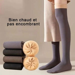 Chaussettes hautes épaisses antidérapantes