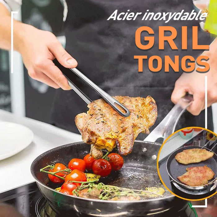 Pince à barbecue en acier inoxydable