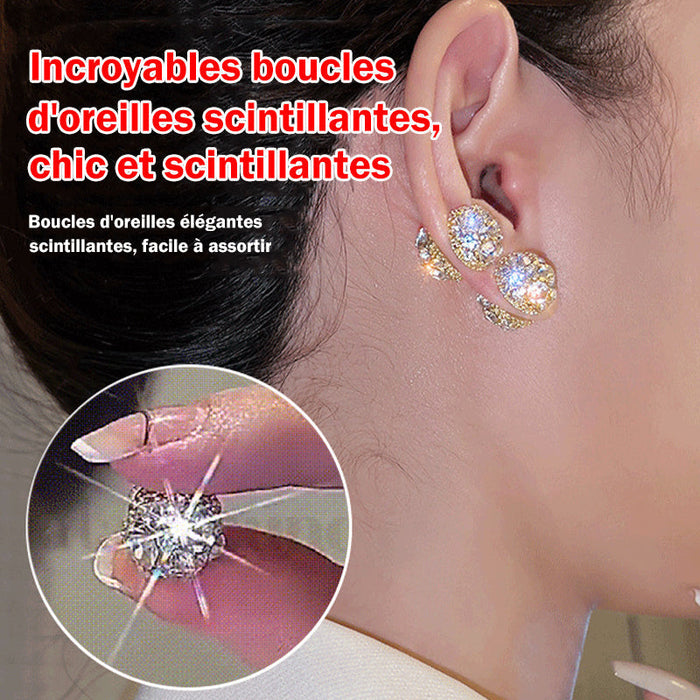 Boucles d'oreilles magnétiques super brillantes