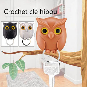 Crochet à clé hibou