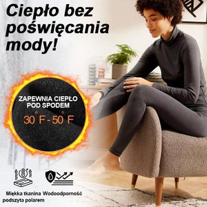 Legginsy zimowe z materiału termoaktywnego