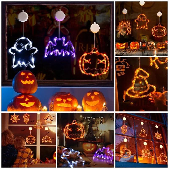 Lumière LED à ventouse pour Halloween décorative d'ambiance