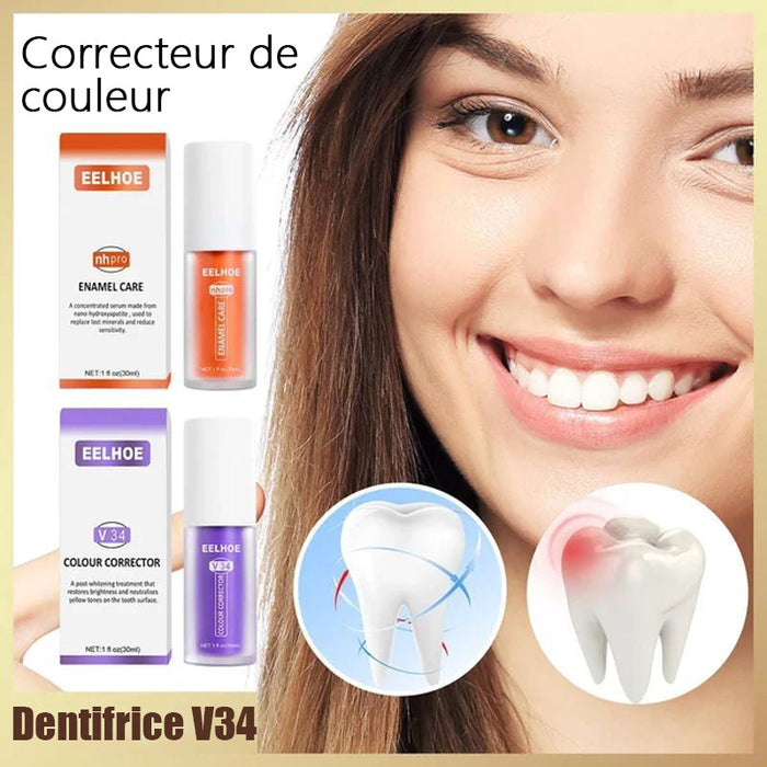 Mousse de blanchiment des dents à base de plantes de luxe