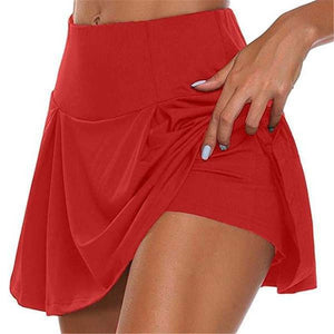 Jupe avec short élastique pour femmes