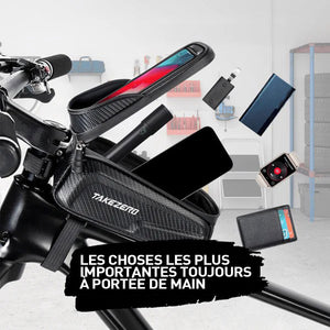 Valise vélo avec compartiment pour téléphone portable