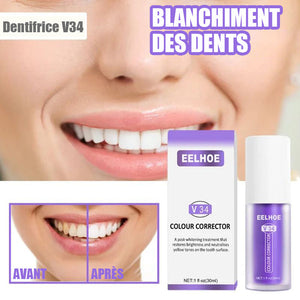 Mousse de blanchiment des dents à base de plantes de luxe