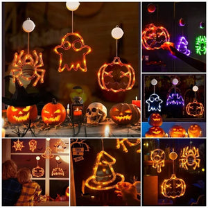 Lumière LED à ventouse pour Halloween décorative d'ambiance