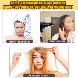 Serviette à séchage rapide pour cheveux