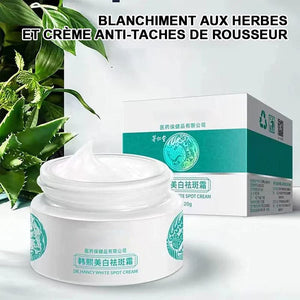 Crème aux herbes blanchissante et anti-taches de rousseur