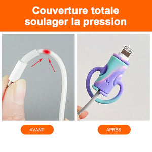Protection de cable de données 2 en 1