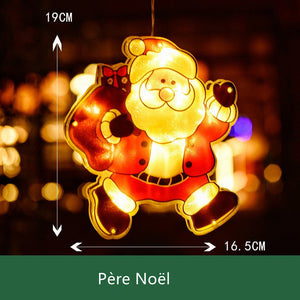 Lumière suspendue de fenêtre pour Noël