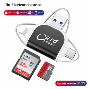 Adaptateur de carte universel 4 en 1