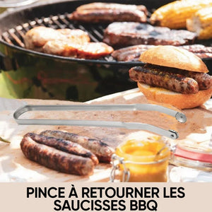 Pince à retourner les saucisses barbecue