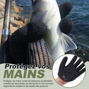 Gants de pêche antidérapants, protection des mains pour attraper du poisson